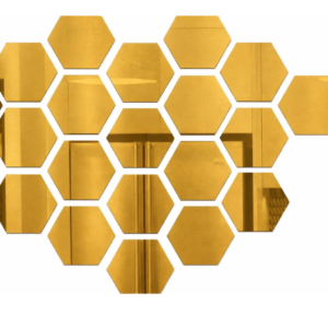 wolkwogg 3D Hexagon Acrylic Mirror Wall Stickers Decorative for L...more