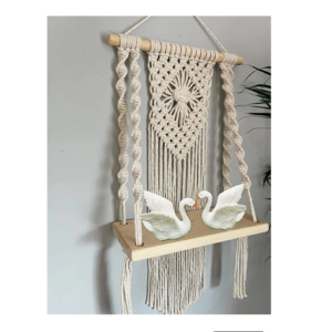 Ipsit Macrame wall hanging shelves for bedroom and bathroom (21 i...more